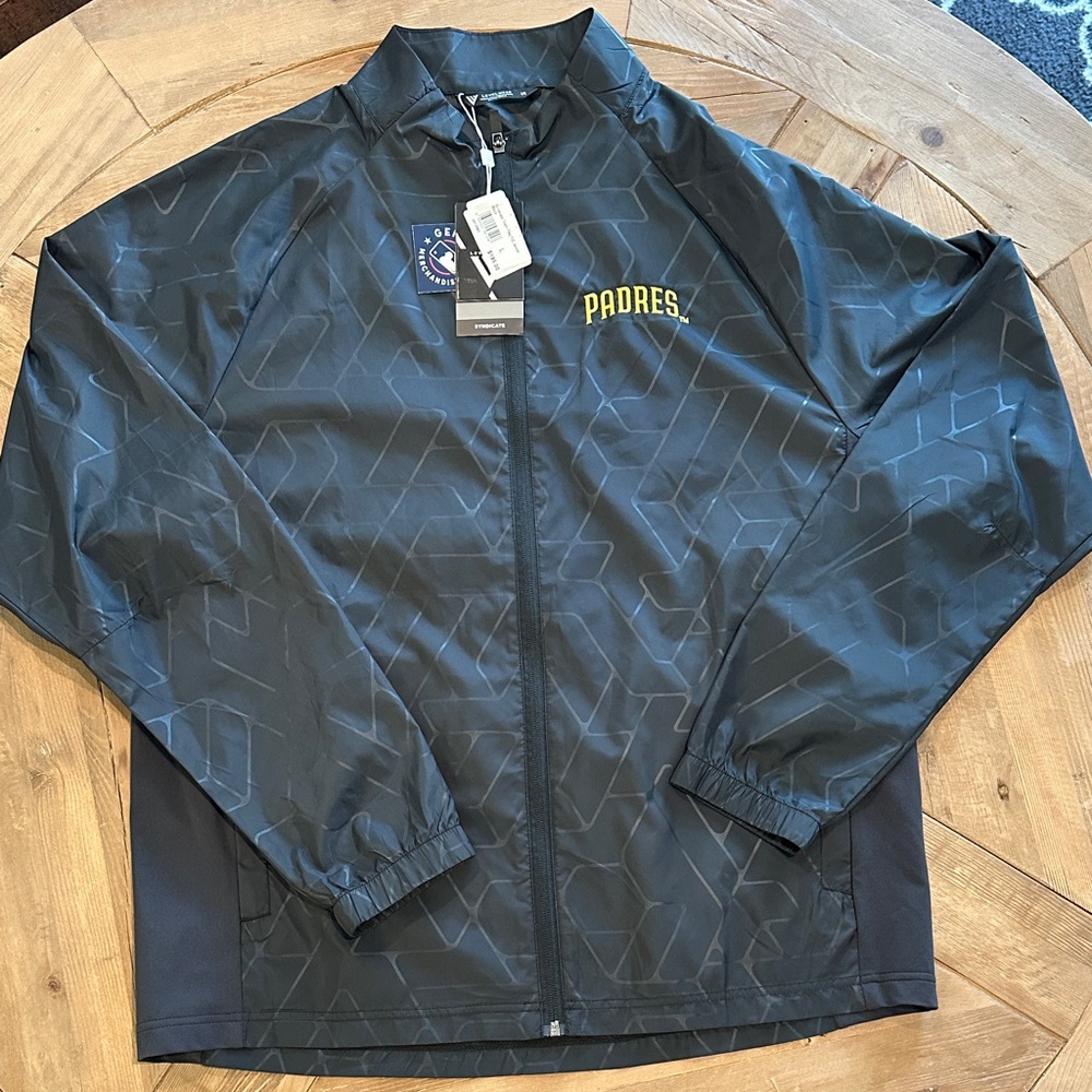 Padres Black Windbreaker Jacket
